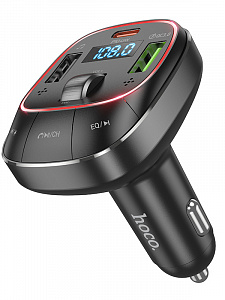 HOCO E76 Черный модулятор FM (Bluetooth/PD48W)