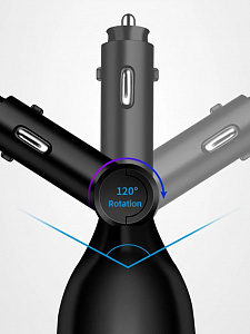 TDS TS-CAU67 Разветвитель авто (2 гнезда + 2*USB)