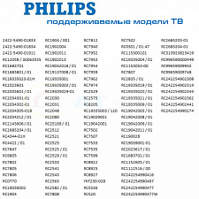 Пульт универсальный для телевизоров PHILIPS Орбита OT-DVC21