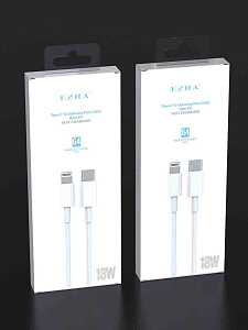 EZRA DC64 Белый кабель PD 3A (iOS Lighting-TYPE-C) 1м