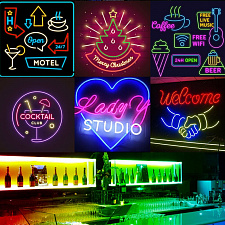 Светодиодная лента Неоновая 5м с адаптером питания IP65 Огонёк OG-LDL47 Белая