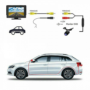 Камера заднего вида автомобильная накладная 500ТВЛ TDS TS-CAV15