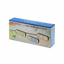 Часы электронные настольные от сети с будильником и термометром VST 895Y-1 Красные