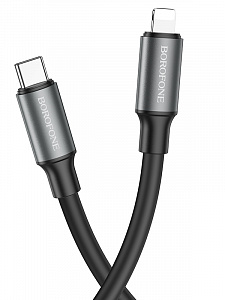 BOROFONE BX82 Черный кабель PD20W (iOS Lighting-TYPE-C) 1м