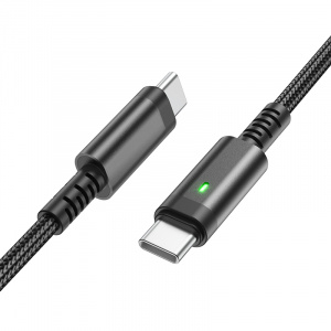 BOROFONE BU38 Черный кабель PD60W (TYPE-C-TYPE-C) 1.2м