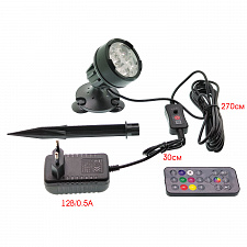 Светильник лампа для аквариума светодиодная RGB Огонек OG-LDP19