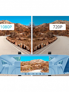 TDS TS-CAR14 автовидеорегистратор зеркало+камера