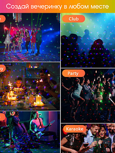 Световая установка Диско шар с лазерами Огонёк OG-LDS20