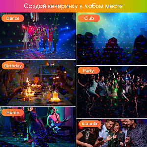 Световая установка Диско шар с лазерами Огонёк OG-LDS20