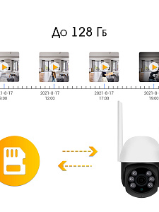 Орбита OT-VNI65 Видеокамера IP-WI-FI (1920*1080, 2Mpix, 3,6мм, пластик)