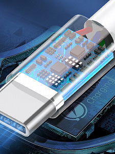 SENDEM X54 Белые наушники - гарнитура (TYPE-C)