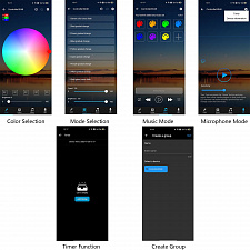 Огонек OG-LDL44 LED контроллер USB 5В (Bluetooth, RGB, 3PIN)