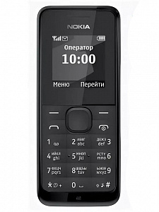 NOKIA 1050/105 Черный телефон кнопочный (2G, 1SIM, RM-908)