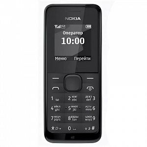 NOKIA 1050/105 Черный телефон кнопочный (2G, 1SIM, RM-908)