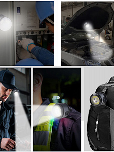 Патриот PT-FLG45 фонарь налобный (2L, аккум)