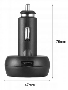 Автомобильное зарядное устройство QC 3.0 с вольтметром и термометром TDS TS-CAU73