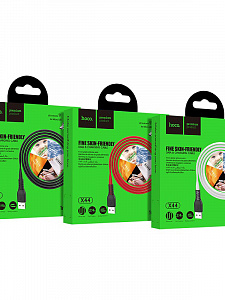 HOCO X44 Черный кабель USB 2.4A (microUSB) 1м