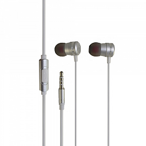 HOCO M16 Серебро наушники вакуум - гарнитура (3.5мм)