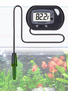 Термометр электронный для аквариума с выносным датчиком на присосках Орбита OT-HOM09