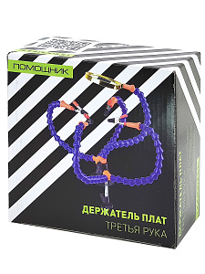 Третья рука для пайки с лупой 4 руки Помощник PM-INP23