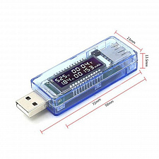 KEWEISI KWS-V20 USB тестер (4-20В, 3А)