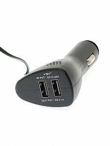 Часы автомобильные с подсветкой, вольтметром и термометром VST 815