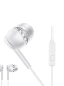 Орбита OT-ERG63 Белые наушники-гарнитура (3.5мм) (УПАКОВКА 20ШТ)
