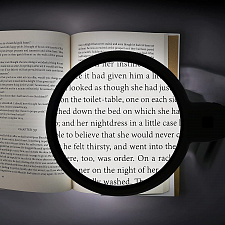 Лупа настольная с подсветкой на гибкой ноге Орбита OT-INL81