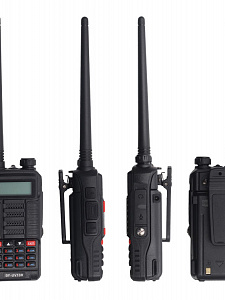 Рация Baofeng UV-10R 10W с гарнитурой черная