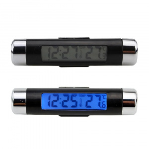 Часы автомобильные электронные с термометром Орбита OT-CLC01