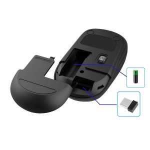 Мышь беспроводная оптическая Орбита OT-PCM69 Черная
