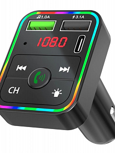 FM-модулятор трансмиттер автомобильный с Bluetooth TDS TS-CAF15