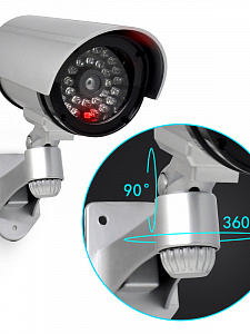 Муляж камеры видеонаблюдения уличный со светодиодом Орбита OT-VNP34