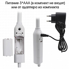 Лупа настольная с подсветкой на гибкой ноге с прищепкой 2 в 1 Орбита OT-INL76