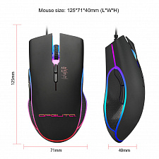 Орбита OT-PCM65 мышь проводная RGB (USB, 3200 dpi, оптическая, 7 кнопок)
