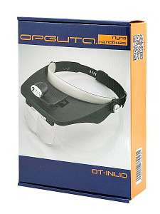 Лупа налобная увеличительная с подсветкой Орбита OT-INL10