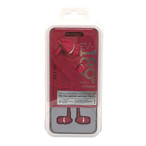 ELMCOEI EV-189 Красные наушники-гарнитура (3.5мм)