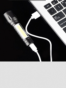 Фонарь ручной аккумуляторный, карманный Следопыт ST-FLR04