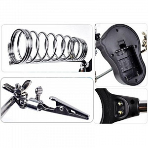 Третья рука для пайки с подсветкой, универсальный держатель на подставке с лупой 2 руки Орбита OT-INL03