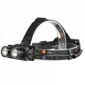 Патриот PT-FLG10 фонарь налобный (2L, 2*18650.,ZOOM)