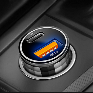 TDS TS-CAU72 ЗУ авто USB (QC3.0 + PD20W,3000mA)