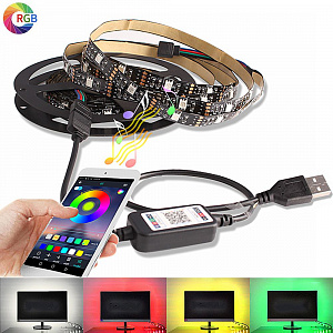 Огонек OG-LDL06 RGB светодиодная лента Bluetooth 1м