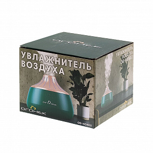 Увлажнитель воздуха для дома Огонёк OG-HOM02 Зеленый/золото