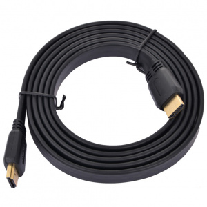 Орбита OT-AVW07 кабель HDMI-HDMI 1.5м плоский (v1.4, пакет)