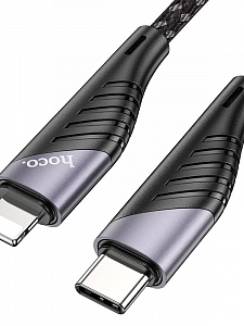 HOCO U95 Черный кабель PD20W (iOS Lighting-TYPE-C) 1.2м