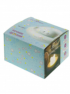 Ночник детский аккумуляторный мышка Огонёк OG-LDP21 Теплый желтый