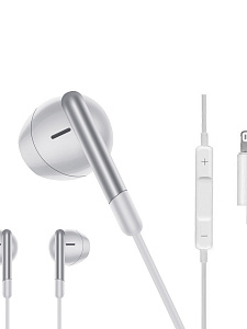 Наушники проводные гарнитура для айфона с микрофоном Орбита OT-ERG61 Белые
