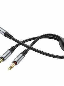 HOCO UPA21 кабель аудио (гнездо Джек 3.5 мм на 2*штекера 3.5мм) 25см