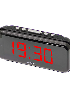 VST 806-1 Красные часы настольные