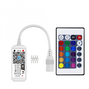 Огонек OG-LDL25 LED контроллер DC 5-28В (Wi-Fi, RGB, 4PIN, пульт)